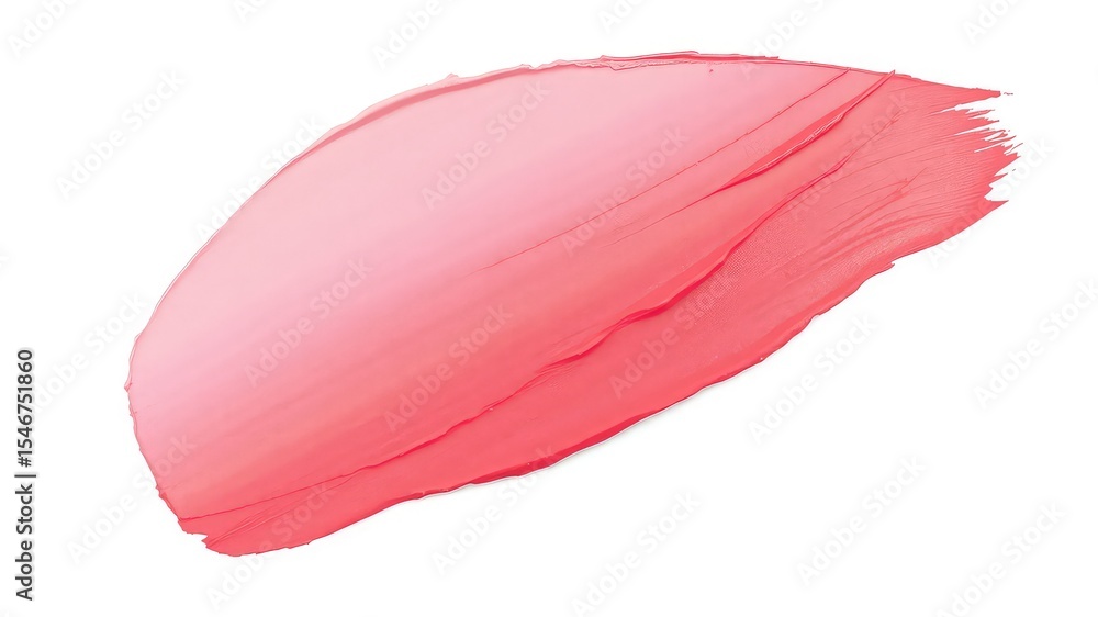Coral makeup swatch with gradient effect isolated on white, perfect for cosmetic and beauty marketing or creative design applications Coral makeup swatch with gradient effect isolated on white, perfect for cosmetic and beauty marketing or creative design applications