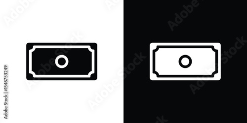 Cash icon of a flat style vector