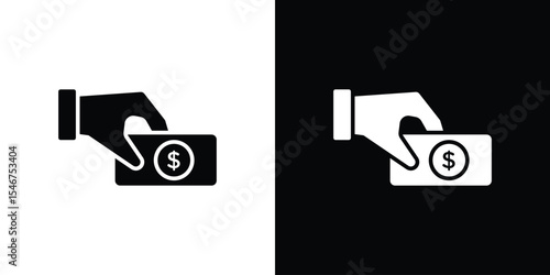 Cash on delivery icon of a flat style vector