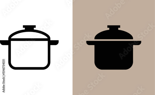 Stock pot vector illustration for cooking needs and kitchenware designs and culinary projects usage editable stock vector