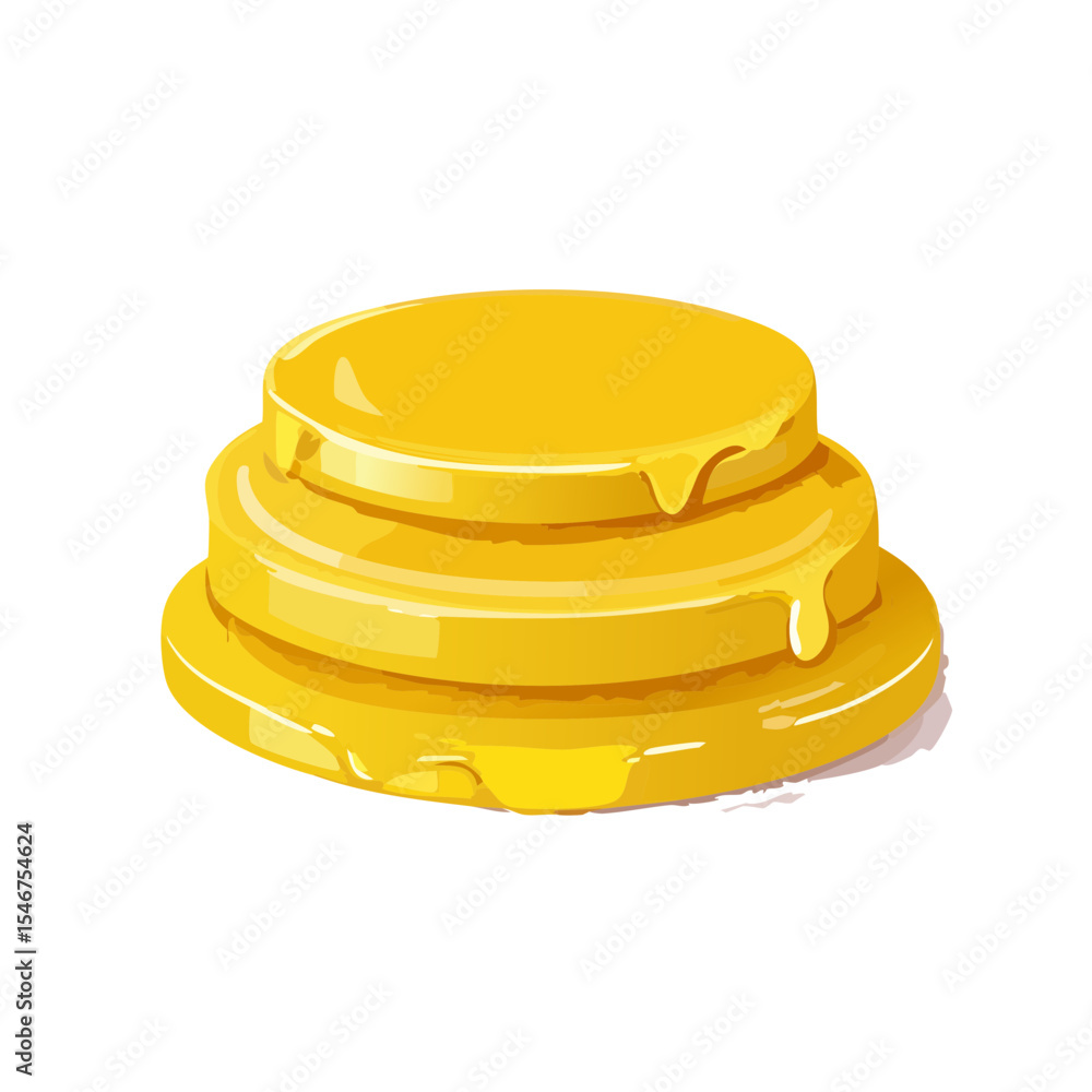 Stack of Pancakes with Syrup Drizzling Down Stack of Pancakes with Syrup Drizzling Down