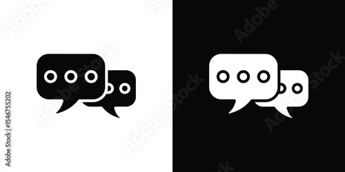Chat icon of a flat style vector
