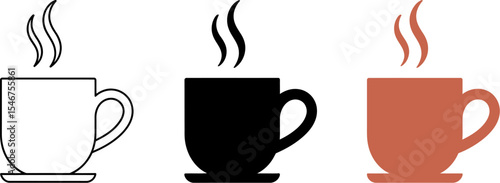 Find the best coffee cup images for your design projects with this vector art and graphics collection editable stock vector