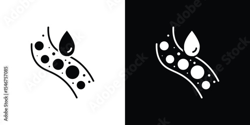 Cholesterol icon of a flat style vector