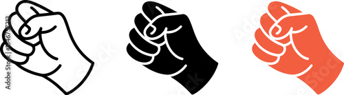 Find fist hand gesture illustration vector image for graphic design and creative projects online now editable stock vector