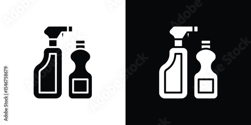 Cleaning products icon of a flat style vector