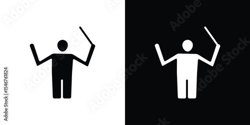 Conductor icon of a flat style vector