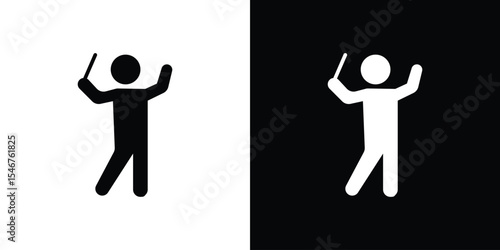 Conductor icon of a flat style vector