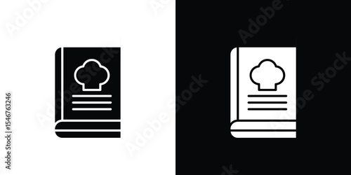 Cookbook icon of a flat style vector