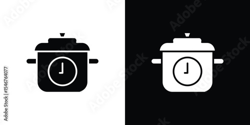 Cooking time icon of a flat style vector