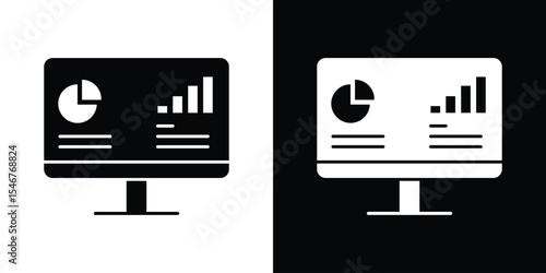 Dashboard icon of a flat style vector