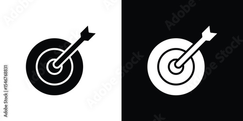 Dart icon of a flat style vector
