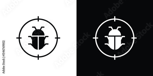 Debug icon of a flat style vector