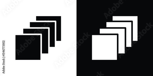 Depth perception icon of a flat style vector
