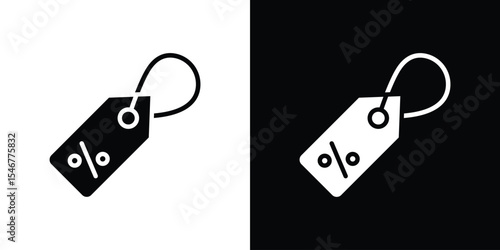 Discount tag icon of a flat style vector