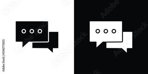 Discussion icon of a flat style vector