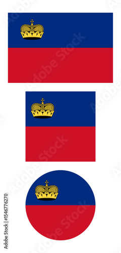 Free Download Liechtenstein flag PNG vector. Liechtenstein square and round icon isolated on transparent PNG background. Liechtenstein flag icon. - GFXLoad