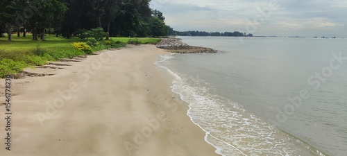 Photography deserted coast of singapore