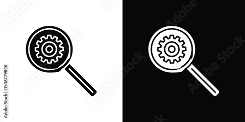 Due diligence icon of a flat style vector