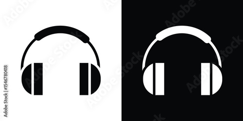 Ear muffs icon of a flat style vector