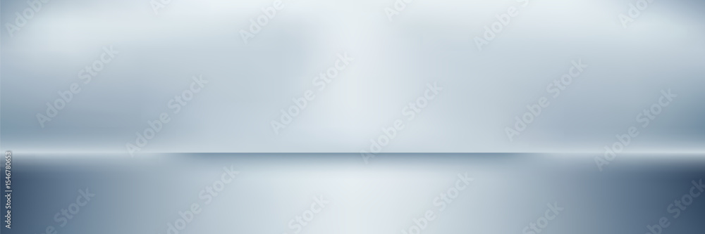 Blue white gradient abstract pattern studio background Light gives luxurious shine. Walls and floor of room sparkling, flat metal, with deep curves and dimensions. cool tone, feeling of water Blue white gradient abstract pattern studio background Light gives luxurious shine. Walls and floor of room sparkling, flat metal, with deep curves and dimensions. cool tone, feeling of water