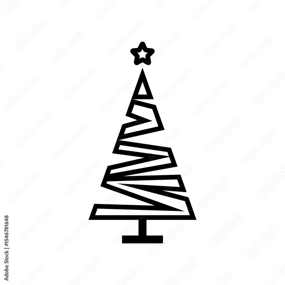 Christmas tree vector icon. Pine illustration sign. New year logo. Winter symbol. Christmas web icon. Christmas tree vector icon. Pine illustration sign. New year logo. Winter symbol. Christmas web icon.