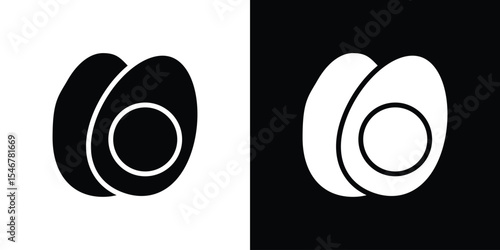 Egg icon of a flat style vector