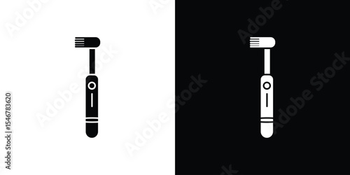 Electric toothbrush icon of a flat style vector