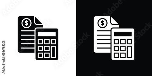 Estimate icon of a flat style vector