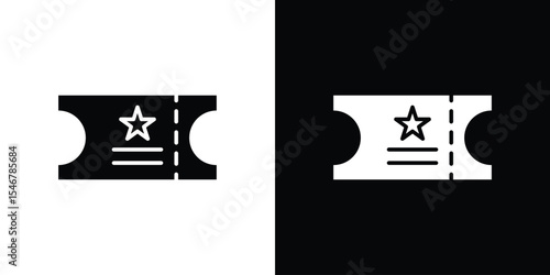 Event ticket icon of a flat style vector