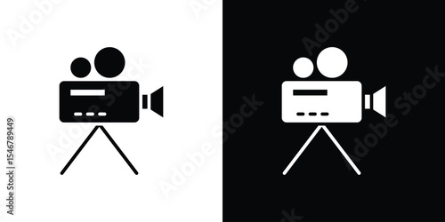 Film making icon of a flat style vector