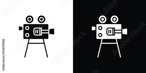 Film making icon of a flat style vector