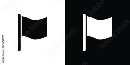 Flag icon of a flat style vector