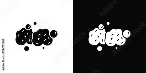 Foam icon of a flat style vector