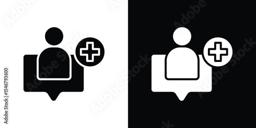Follower icon of a flat style vector