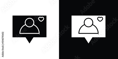 Followers icon of a flat style vector