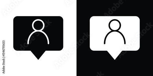 Followers icon of a flat style vector