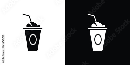 Frappuccino icon of a flat style vector