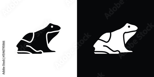 Frog icon of a flat style vector