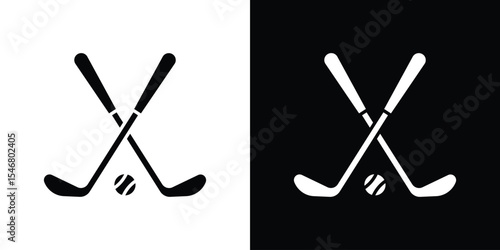 Golf club icon of a flat style vector