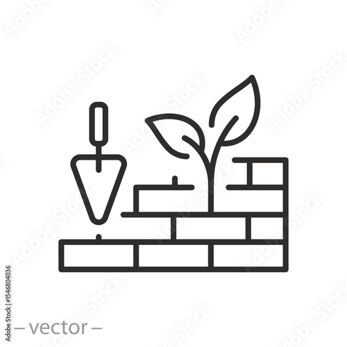 eco clean building materials icon