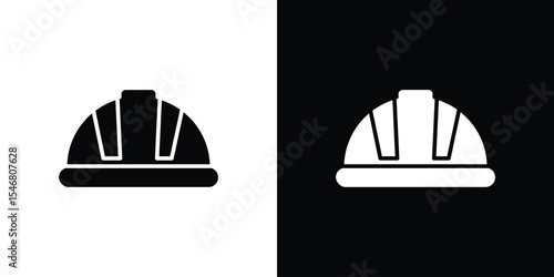 Hard hat icon of a flat style vector