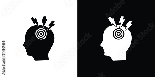 Headache icon of a flat style vector