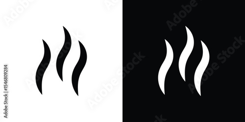 Heat icon of a flat style vector