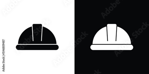 Helmet icon of a flat style vector