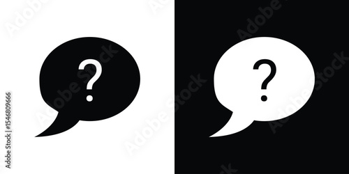 Help icon of a flat style vector