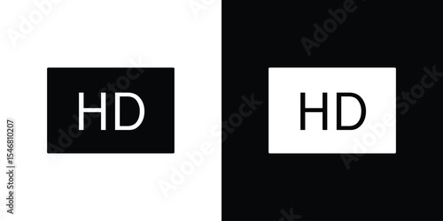 High definition icon of a flat style vector