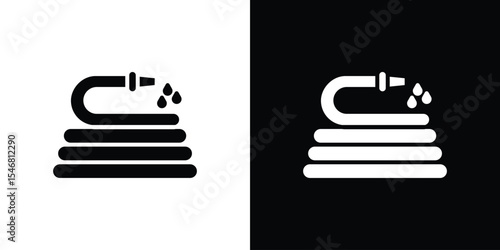 Hose icon of a flat style vector
