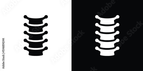 Human spine icon of a flat style vector