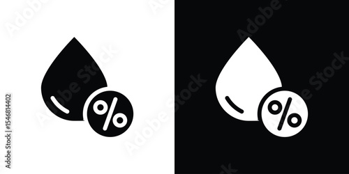 Humidity icon of a flat style vector